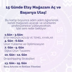 15 Günde Etsy Mağaza Açma Dijital Ürün ve Dropshipping Eğitimi