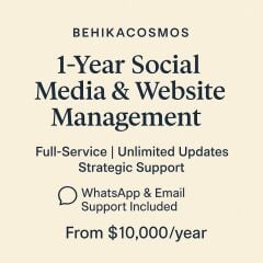 Full-Service Social Media & Website Management – 1-Year Package